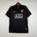 Camisa Manchester United Away 2007/08 - Nike Retrô Masculina - Preta/Branca
