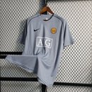 Camisa Manchester United Goleiro 2007/08 - Nike Retrô Masculina - Cinza/Preta