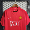 Camisa Manchester United Home 2007/08 - Nike Retrô Masculina - Vermelha/Branca