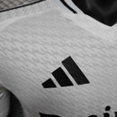 Camisa Manga Longa Real Madrid Home 2024/25 - Adidas Jogador Masculina - Branca/Preta