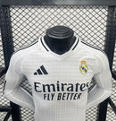Camisa Manga Longa Real Madrid Home 2024/25 - Adidas Jogador Masculina - Branca/Preta
