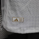 Camisa Manga Longa Real Madrid Home 2024/25 - Adidas Jogador Masculina - Branca/Preta