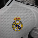 Camisa Manga Longa Real Madrid Home 2024/25 - Adidas Jogador Masculina - Branca/Preta