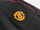 Camisa Manchester United Manga Longa Away 2007/08 - Nike Retrô Masculina - Preta/Branca