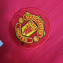 Camisa Manchester United Manga Longa Home 2007/08 - Nike Retrô Masculina - Vermelha/Branca