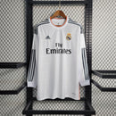 Camisa Manga Longa Pronta Entrega Real Madrid Home 2013/14 - Adidas Rêtro Masculina - Branca