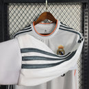 Camisa Manga Longa Pronta Entrega Real Madrid Home 2013/14 - Adidas Rêtro Masculina - Branca