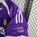 Camisa Real Madrid Away 2006/07 - Adidas Retrô Masculina - Roxa/Branca