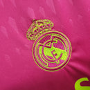 Camisa Real Madrid Goleiro 2023/24 - Adidas Torcedor Masculina - Rosa/Amarela