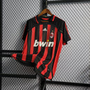 Camisa Pronta Entrega AC Milan Home 2006/07 - Adidas Retrô Masculina - Preta/Vermelha