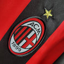 Camisa Pronta Entrega AC Milan Home 2006/07 - Adidas Retrô Masculina - Preta/Vermelha
