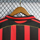 Camisa Pronta Entrega AC Milan Home 2006/07 - Adidas Retrô Masculina - Preta/Vermelha