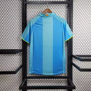 Camisa Pronta Entrega Barcelona Away 2007/08 - Nike Retrô Masculina - Azul/Amarela