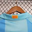 Camisa Pronta Entrega Barcelona Away 2007/08 - Nike Retrô Masculina - Azul/Amarela