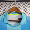 Camisa Pronta Entrega Barcelona Away 2007/08 - Nike Retrô Masculina - Azul/Amarela