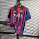 Camisa Pronta Entrega Barcelona Home 2014/15 - Nike Retrô Masculina - Vermelha/Azul