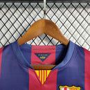 Camisa Pronta Entrega Barcelona Home 2014/15 - Nike Retrô Masculina - Vermelha/Azul