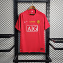 Camisa Pronta Entrega Manchester United Home 2007/08 - Nike Retrô Masculina - Vermelha/Branca