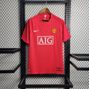 Camisa Pronta Entrega Manchester United Home 2007/08 - Nike Retrô Masculina - Vermelha/Branca