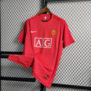 Camisa Pronta Entrega Manchester United Home 2007/08 - Nike Retrô Masculina - Vermelha/Branca