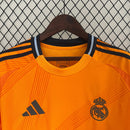 Camisa Real Madrid Away 2024/25 - Torcedor Adidas Masculina - Laranja/Preta