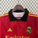Camisa Real Madrid Edição Especial 2024/25 - Adidas Torcedor Masculina - Vermelha/Dourada