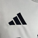 Camisa Real Madrid Treino 2024/25 - Adidas Torcedor Masculina - Branca/Laranja