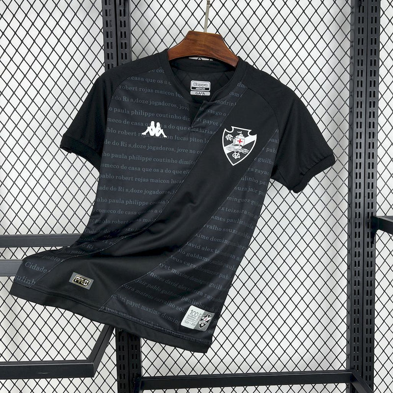 Camisa Vasco Da Gama Black 24/25 - Kappa Torcedor Masculina