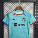 Kit Infantil Barcelona Third 2023/24 - Nike Torcedor - Verde