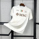 Camisa Napoli Away 2025/26 - EA7 Torcedor Masculina - Branca/Marrom