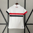Camisa São Paulo Home  2024/25 - New Balace Torcedor Feminina - Branca/Preta