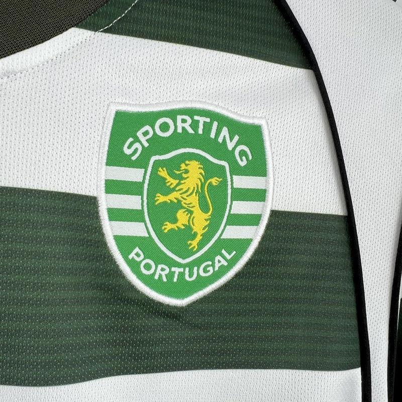 Camisa Sporting Titular 01/02 - Versão Retro Manga Comprida