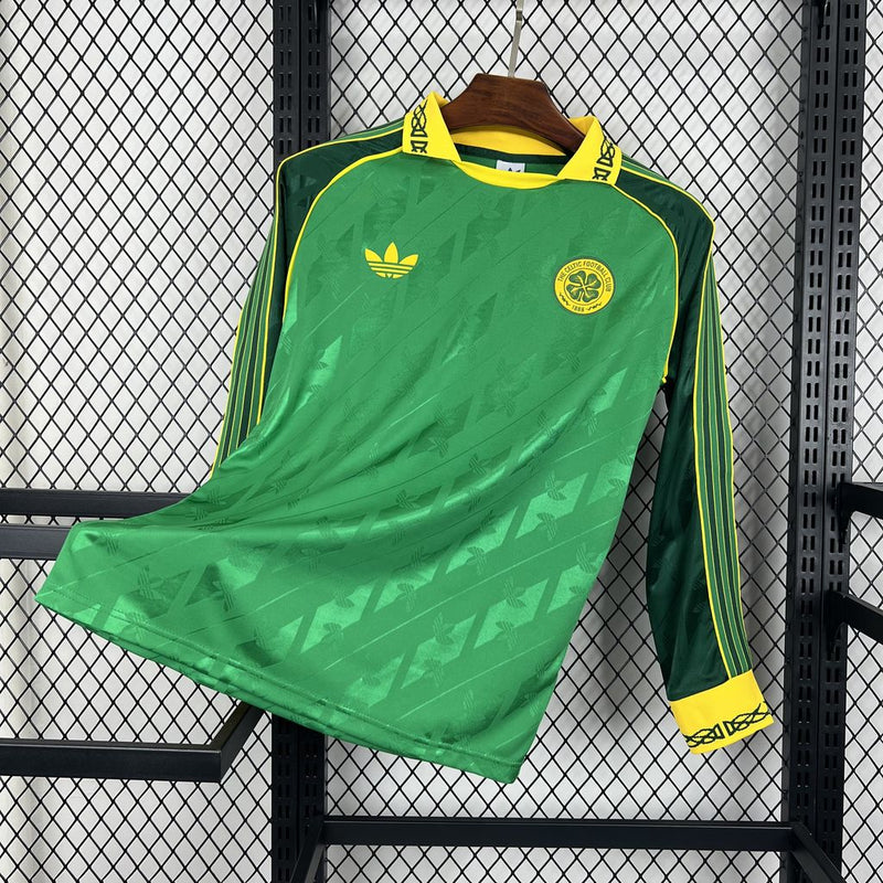 Camisa Celtic Edição Especial Manga comprida 24/25 - Adidas Torcedor Masculina - Torcedor