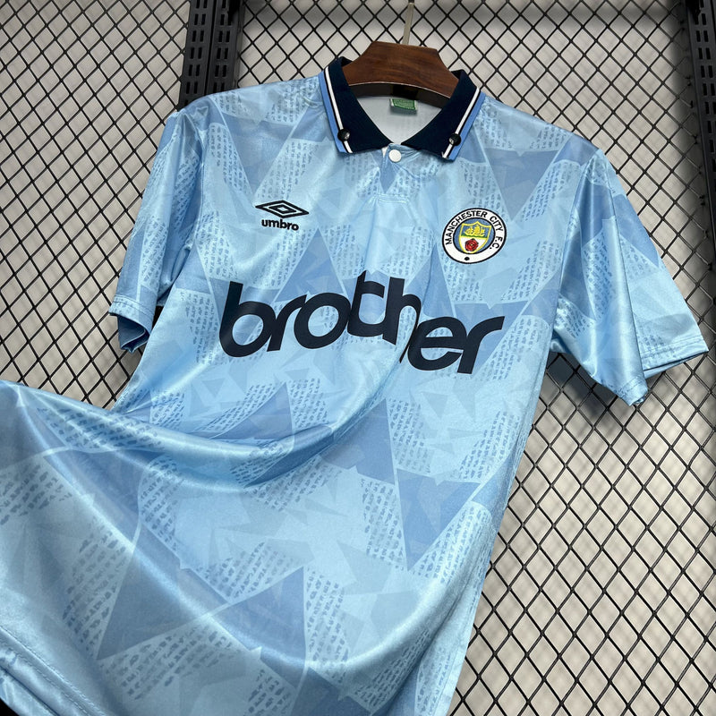 Camisa Manchester City Titular 89/90 - Versão Retro