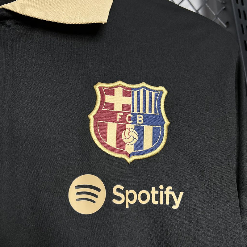 Camisa Barcelona Polo Black 24/25 - LANÇAMENTO