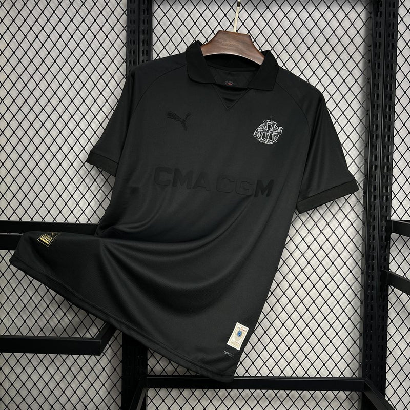 Camisa Olympique de Marseille 125 anos black 24/25 - Versão Torcedor