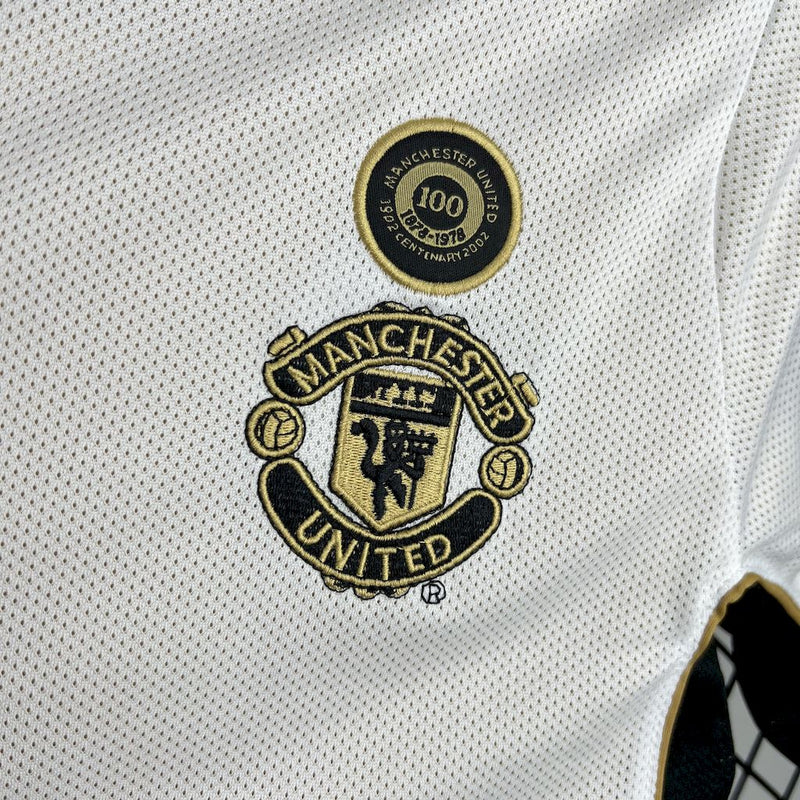 Camisa Manchester united Dupla Face 01/02 - Versão Retro