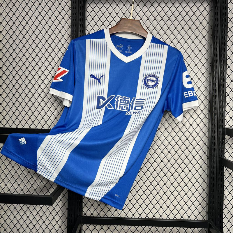 Camisa Alaves Home 24/25 - Torcedor Masculina - Lançamento