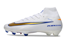 Chuteira Nike Air Zoom Mercurial - Superfly IIX Elite  - Branca/Azul