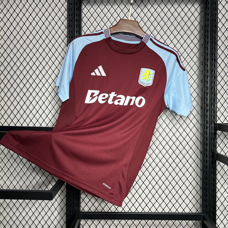 Camisa Aston Villa Villa Home 24/25 Castore Torcedor Masculina - Lançamento