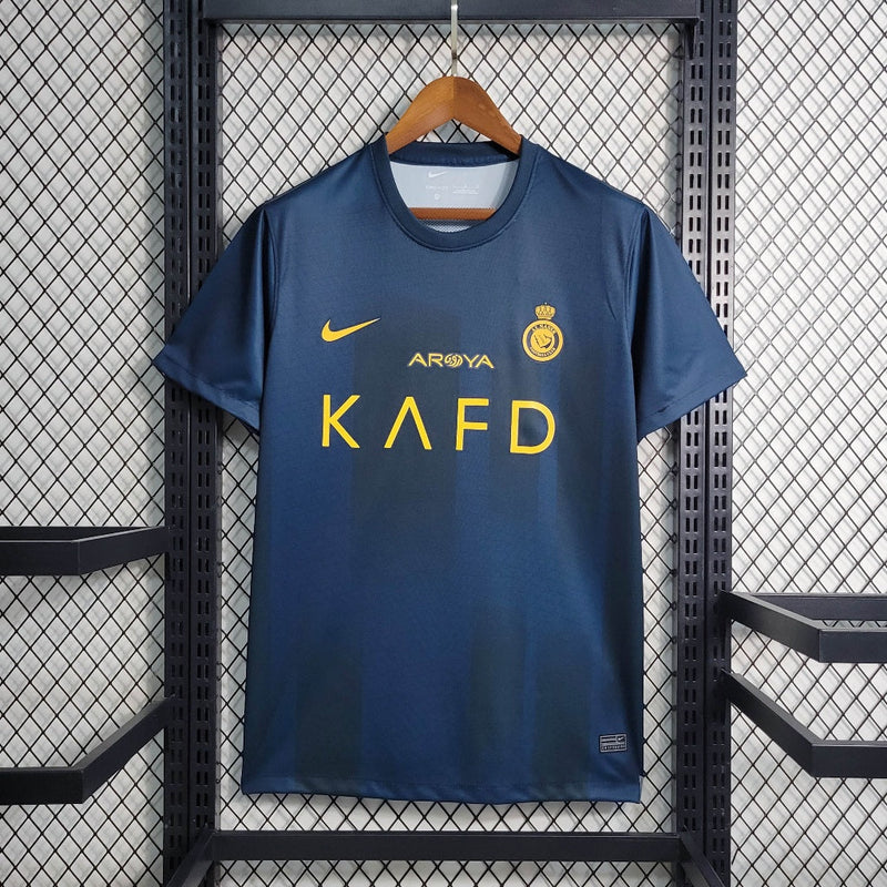 Camisa Al Nassr Away Azul 23/24 - Versão Torcedor