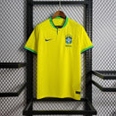 Camisa Seleção Brasil Home 2022/23 - Nike Torcedor Masculina - Amarela/Verde